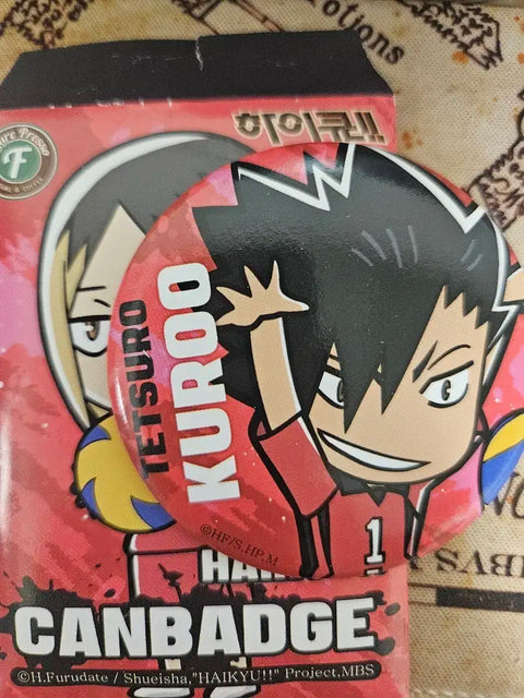 Haikyu Kuroo Can Badge