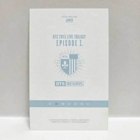 BTS Jimin 2015 Begins Mini Photocard