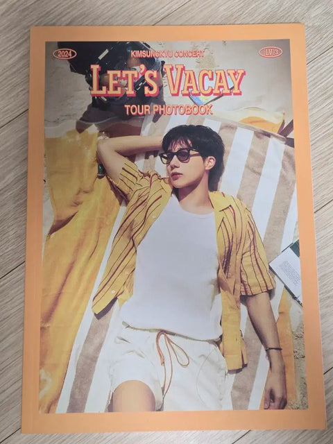 Kim Sung-kyu LV3 Let's Vacay Tour Concert Photobook + Postcard Set