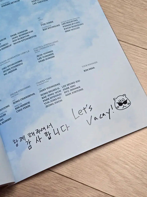 Kim Sung-kyu LV3 Let's Vacay Tour Concert Photobook + Postcard Set