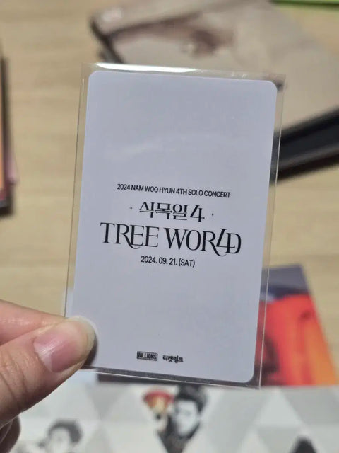 INFINITE Nam Woo-hyun Concert Arbor Day 4 Tree World Round 1 Entrance Photocard
