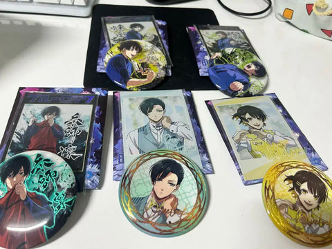 Blue Lock card + can badge bundle