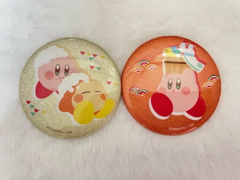 Kirby's Dream Land Waddle Dee Heart-Pounding Pupupu Hot Springs Can Badge Kirby Pop-Up