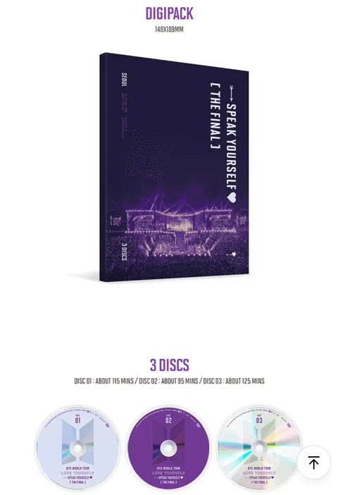 BTS Bangtan Boys The Final Seoul DVD First Press Limited Edition Full Set including Special Gifts