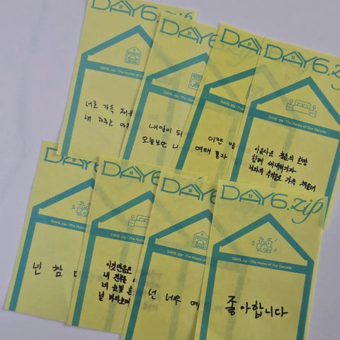 DAY6 pop-up day6 zip gift scented candle confetti tattoo transfer