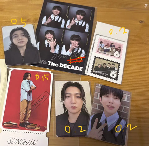 DAY6 The Decade photocard goods official goods Sungjin Dowoon