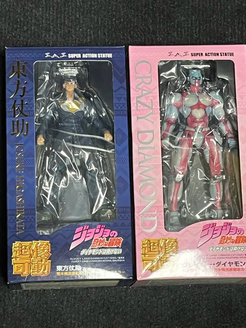 JoJo's Bizarre Adventure Super Action Statue Josuke Crazy Diamond Bundle