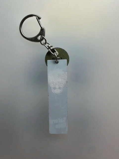 Jujutsu Kaisen Gojo Emblem Button Acrylic Keychain