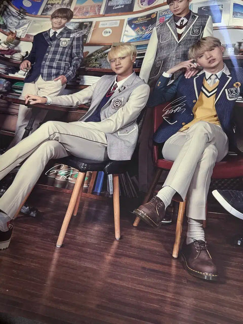 BTS Group Poster Smart School Uniform