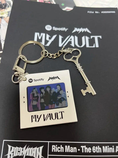 aespa Richman Spotify Pop-up 4 Member Stickers + Keychain