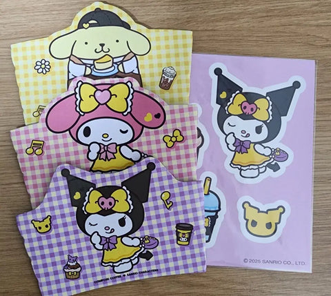 Compose Sanrio Kuromi Sticker Cup Holder 3 Types Bundle