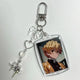 Demon Slayer Zenitsu ID Photo Beaded Keyring