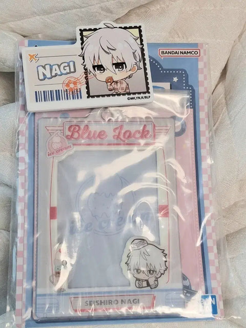 Blue Lock Nagi Seishiro Name Badge & Case Necklace Bundle for Sale