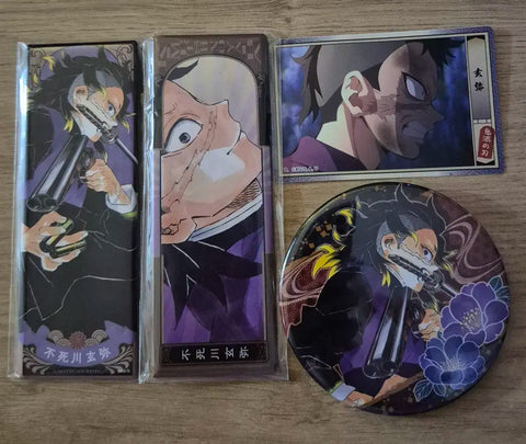 Demon Slayer Genya Can Badge Long Badge Set