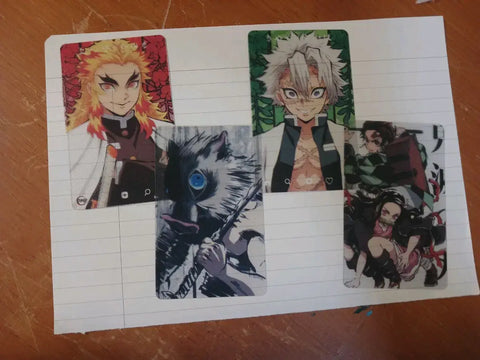Demon Slayer transparent photocard