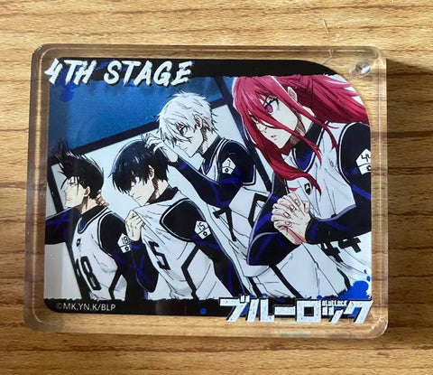 Blue Lock Team White Acrylic Block Isagi Nagi Bachira Chigiri