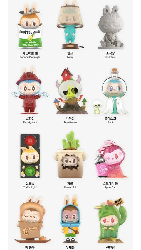 Authentic Labubu Clumsy Operation Figure - Flask
