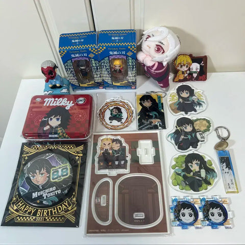 Demon Slayer Giyu Muichiro Uniform Original Artwork Uniform Button Total Concentration Breathing Acrylic Figure