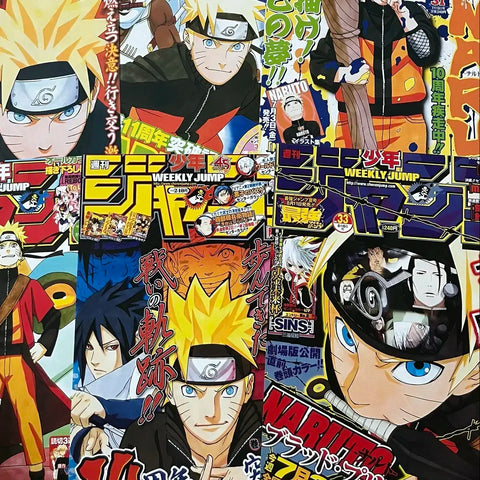 Naruto A4 Poster 5 Sheets | Room Decor Wall Decor Journal Decor Room Decor Otaku Japanese Anime