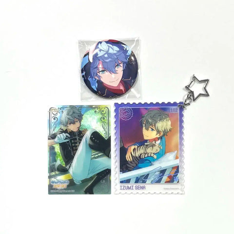 Ensemble Stars Sena Izumi Idol Collection Badge Memory Acrylic Keychain Clear Card