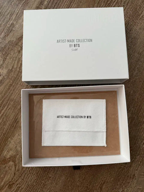 BTS Suga Guitar Pick Necklace Silver