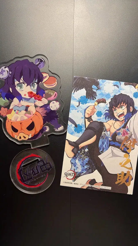 Demon Slayer Inosuke Acrylic Stand Postcard Bundle Sale