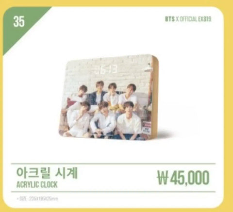 BTS Acrylic Clock + QuickSnap