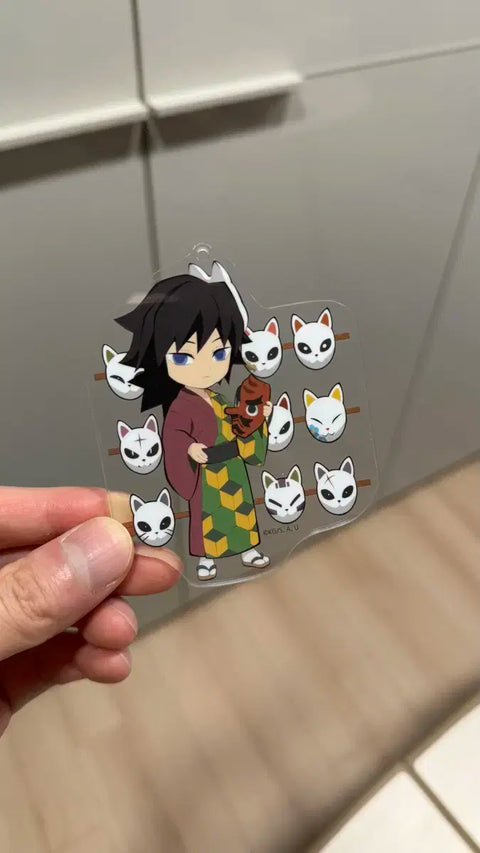 Demon Slayer Tomioka Giyuu Sabito Mask Acrylic Keychain Kimetsu no Yaiba Goods