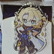 Albedo birthday cafe lucky draw keyring and photocard
