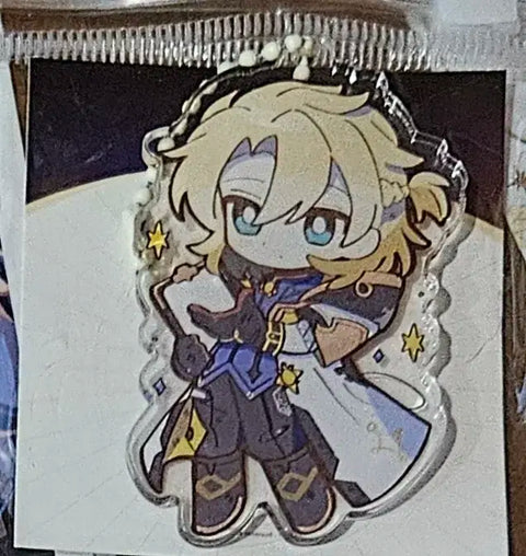 Albedo birthday cafe lucky draw keyring and photocard
