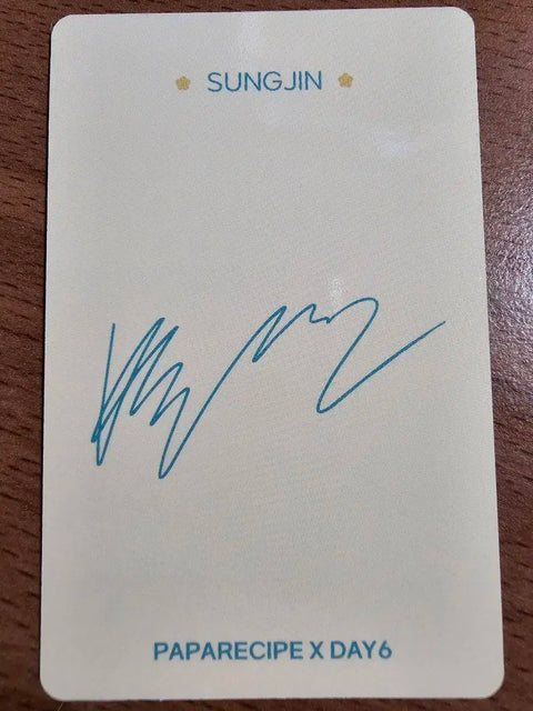 DAY6 Sungjin Papa Recipe photocard