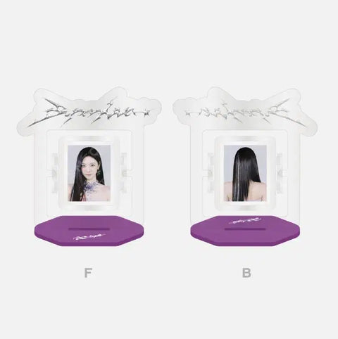 aespa Karina Armageddon Mini Acrylic Turning Stand ID Photo Unopened