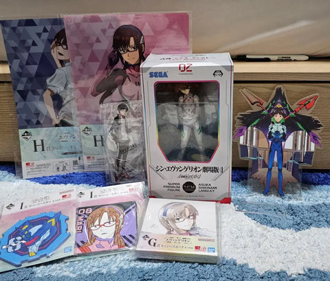 Evangelion Asuka Shinji Mari Acrylic Figure Bundle