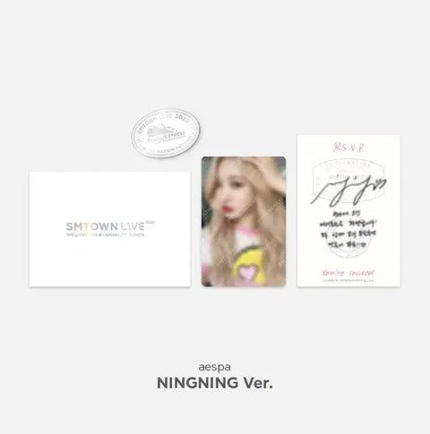 aespa Ningning Suwon SMTOWN LIVE 2022 SMCU Invitation Badge Photocard Unopened