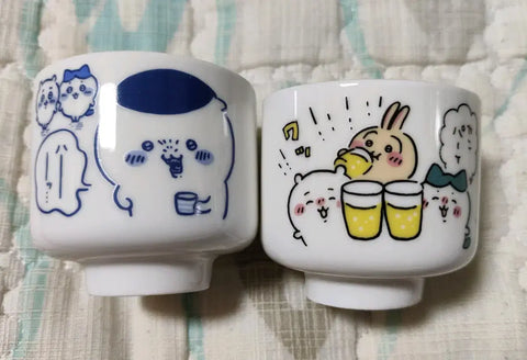 Chiikawa Capsule Toy Ochoko Sake Cup Set Kurimanju Usagi Chiikawa Hachiware