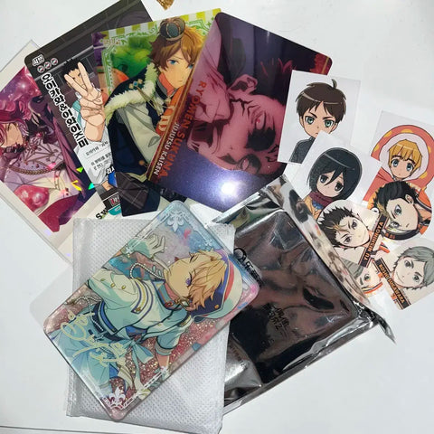 Haikyuu Jujutsu Kaisen Attack on Titan Ensemble Stars Korotta Goods Paper Goods Babo Card
