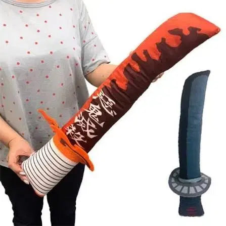 Bandai Authentic Demon Slayer Zenitsu Nichirin Sword Plush Doll Nuigurumi