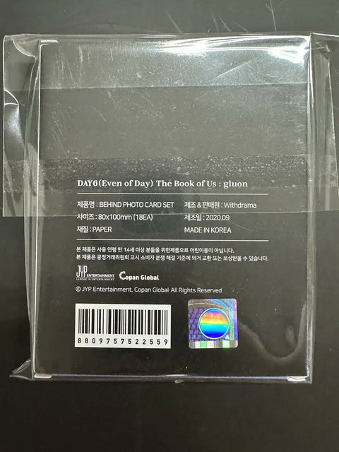 DAY6 (Even of Day) The Book of Us: Gluon Behind Photocard Set