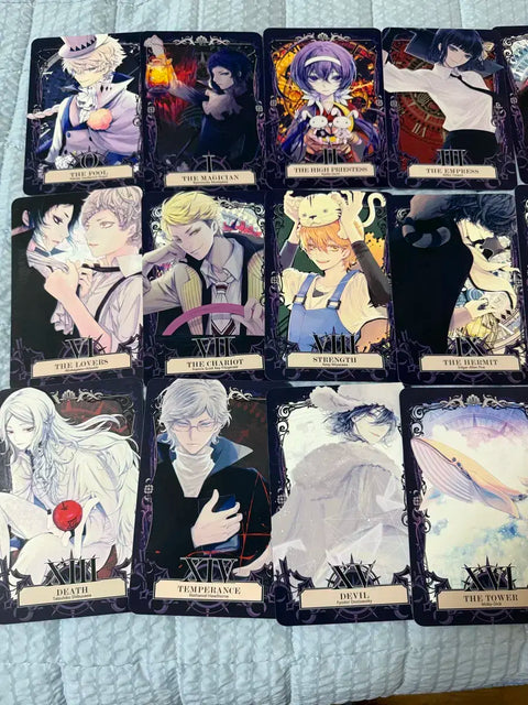 Bungou Stray Dogs unofficial tarot cards, all together