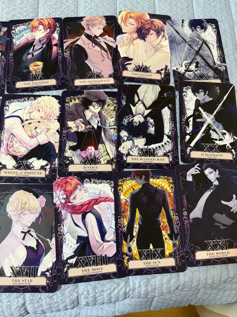 Bungou Stray Dogs unofficial tarot cards, all together