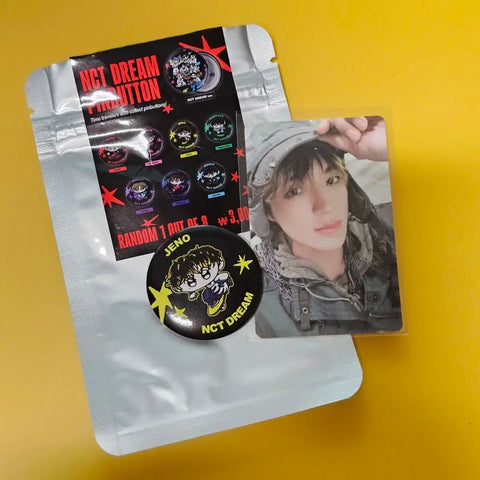 Jeno Pin Badge Pin Button Photocard NCT Dream Pop-up Gacha
