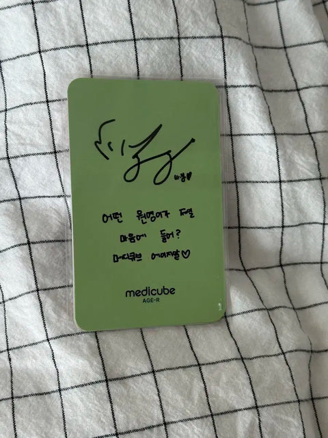 Jang Wonyoung Medicube Handwritten Photocard 4pcs