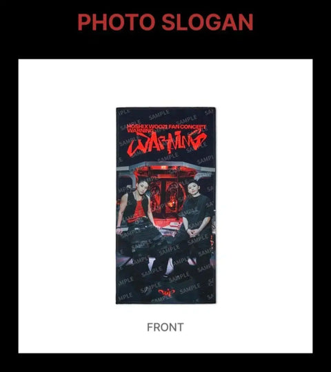 Seventeen Hoshi Woozi Warning Unit Concert MD Slogan