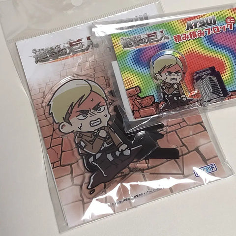 (Batch) Attack on Titan Erwin Smith Acrylic Stand Block Shadow TsumiTsumi