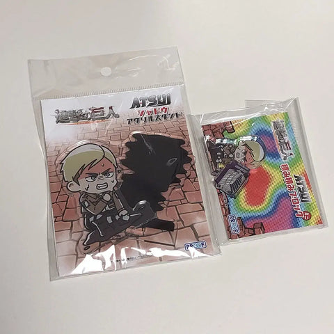 (Batch) Attack on Titan Erwin Smith Acrylic Stand Block Shadow TsumiTsumi