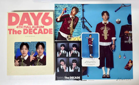 DAY6 The Decade Opening Album Dice Version Dowoon Full Set Photocards Postcard Four-Cut