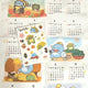 Dinosaur Sleepground 2023 Fabric Calendar + Stickers