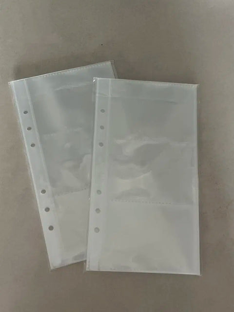 6-ring 3-pocket photocard binder refills 20 sheets