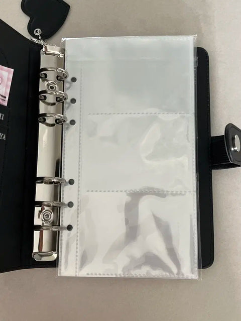 6-ring 3-pocket photocard binder refills 20 sheets