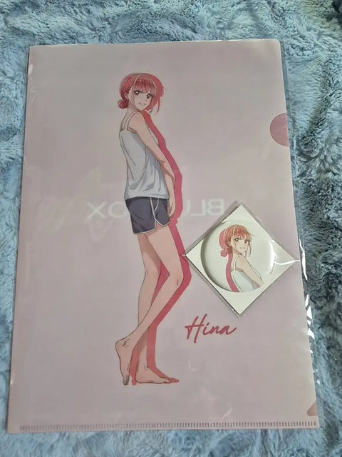 Blue Box Chouno Hina ZOZOTOWN Badge, Clear File Bundle